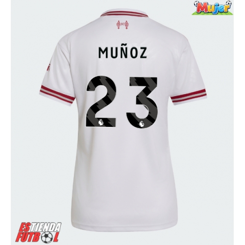 Liverpool Victor Munoz #23 Segunda Equipación Mujer 2026-27 Manga Corta